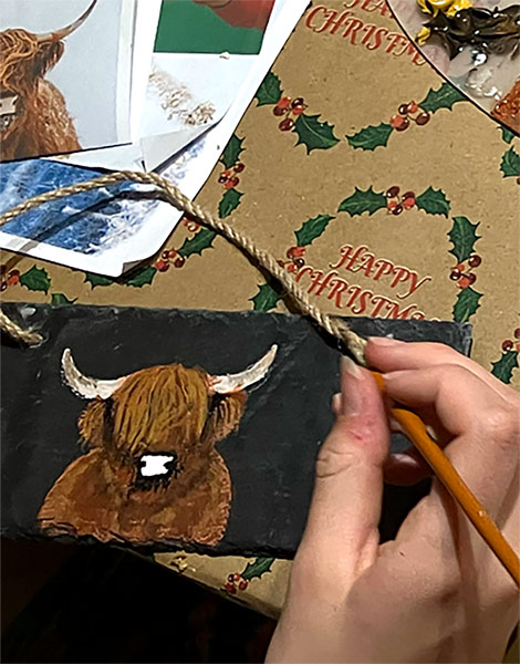 Thu 18 Dec Acrylics Art Night - Festive Coasters - Sold out - Image 5