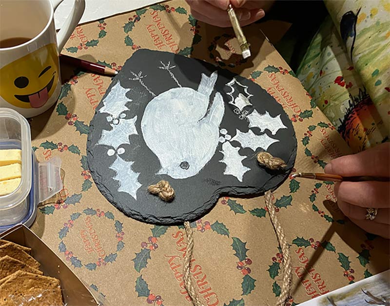 Thu 18 Dec Acrylics Art Night - Festive Coasters - Sold out - Image 4